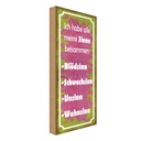 Holzschild 27x10 cm habe alle meine Sinne beisammen Spruch Zitat