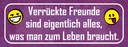 Holzschild 10x27 cm verrückte Freunde sind alles was Spruch Zitat