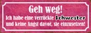 Holzschild 10x27 cm ich habe eine verrückte Schwester Spruch Zitat