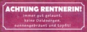Holzschild 10x27 cm Achtung Rentnerin gut gelaunt Dekoration