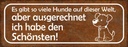 Holzschild 10x27 cm es gibt so viele Hunde auf Welt Spruch Zitat