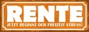 Holzschild 10x27 cm Rente beginnt Freizeit Stress Dekoration