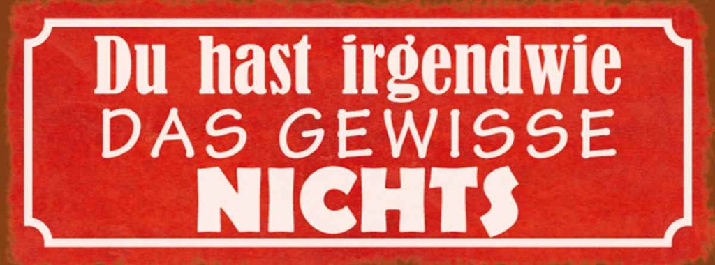 Holzschild 10x27 cm irgendwie das gewisse nichts Dekoration