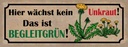 Holzschild 10x27 cm hier wächst kein Unkraut das ist Spruch Zitat