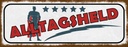 Holzschild 10x27 cm 5 Sterne Alltagsheld Geschenk