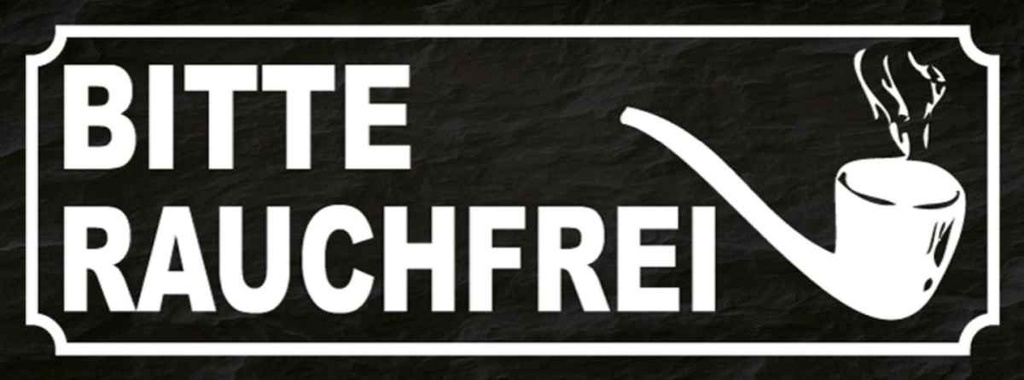 Holzschild 10x27 cm Bitte rauchfrei Warnschild Hinweisschild