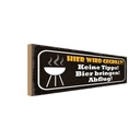 Holzschild 10x27 cm hier wird gegrillt Bier bringen Spruch Zitat