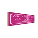 Holzschild 10x27 cm frag Cinderella Schuhe verändern Spruch Zitat