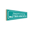 Holzschild 10x27 cm machen was willst nicht mit mir Spruch Zitat