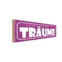 Holzschild 10x27 cm liebe deine Träume Geschenk