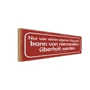 Holzschild 10x27 cm wer eigenen Weg geht kann von Dekoration