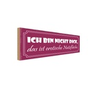 Holzschild 10x27 cm nicht dick erotische Nutzfläche Spruch Zitat