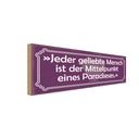 Holzschild 10x27 cm jeder geliebte Mensch Paradies Dekoration