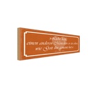 Holzschild 10x27 cm Liebe heißt anderen Menschen so Spruch Zitat
