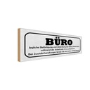 Holzschild 10x27 cm Büro Ablenkung Arbeitszeiten Beruf Arbeit