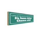 Holzschild 10x27 cm lache nie über die Dummheit der Spruch Zitat