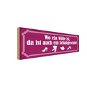 Holzschild 10x27 cm wo ein Wille ist Schuhgeschäft Dekoration