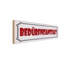 Holzschild 10x27 cm Bedürfnisanstalt Dekoration