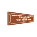 Holzschild 10x27 cm von To-Do Liste auf Was-Solls Dekoration