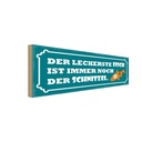 Holzschild 10x27 cm leckerste Fisch ist Schnitzel Essen Trinken