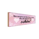 Holzschild 10x27 cm ich bin einfach schon Dekoration