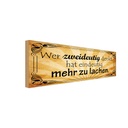 Holzschild 10x27 cm wer zweideutig denkt hat Dekoration