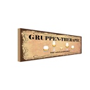 Holzschild 10x27 cm Bier Gruppen Therapie hier wird