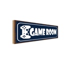 Holzschild 10x27 cm Game Room Geschenk
