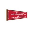 Holzschild 10x27 cm Sex ist gesund verlängert Leben Spruch Zitat