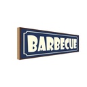 Holzschild 10x27 cm Barbecue Dekoration