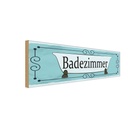 Holzschild 10x27 cm Badezimmer Geschenk