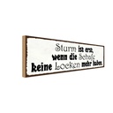 Holzschild 10x27 cm Sturm ist erst wenn die Schafe Dekoration