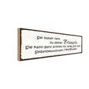 Holzschild 10x27 cm sei nett zu deiner Friseurin sie Spruch Zitat