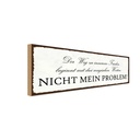 Holzschild 10x27 cm Weg zu innerem Frieden beginnt Dekoration