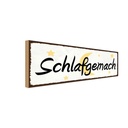 Holzschild 10x27 cm Schlafgemach Dekoration