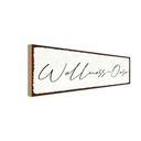 Holzschild 10x27 cm Wellness-Oase Dekoration