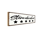 Holzschild 10x27 cm Sternenküche Küche Kochen