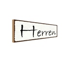 Holzschild 10x27 cm Herren Männer Frauen