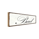 Holzschild 10x27 cm Bad Dekoration
