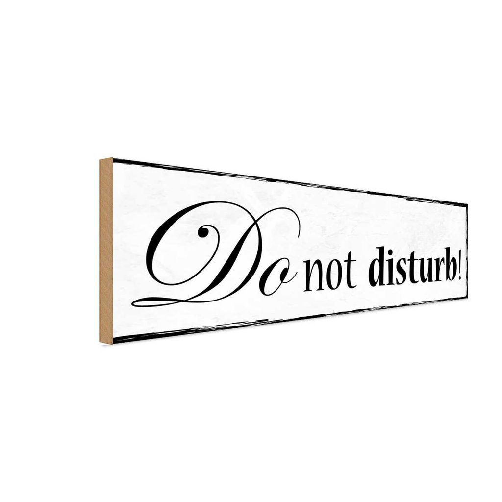 Holzschild 10x27 cm do not disturb Geschenk