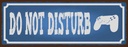 Holzschild 10x27 cm do not disturb nicht stören Dekoration