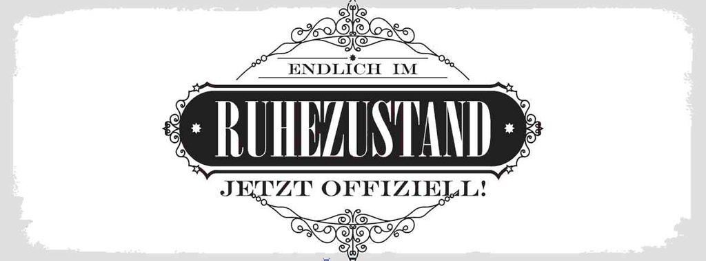 Holzschild 10x27 cm Vintage endlich im Ruhestand Dekoration