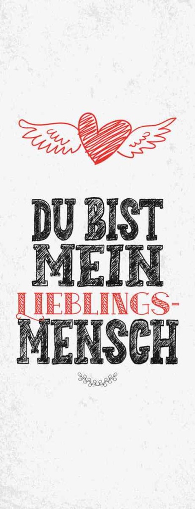 Holzschild 27x10 cm Du bist Lieblingsmensch mein Engel Spruch Zitat