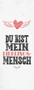 Holzschild 27x10 cm Du bist Lieblingsmensch mein Engel Spruch Zitat