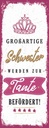 Holzschild 27x10 cm Großartige Schwester werden Tante Spruch Zitat