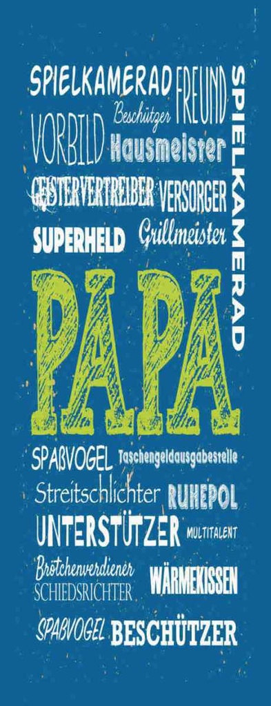 Holzschild 27x10 cm Papa Superheld Vorbild Beschützer Familie Freunde