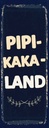 Holzschild 27x10 cm lustig Pipi-Kaka-Land Witz Humor Spaß