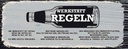 Holzschild 10x27 cm Werkstatt Regeln Maschinen Auto Garage