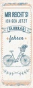 Holzschild 27x10 cm Mir reicht´s ich geh Fahrrad fahren Spruch Zitat