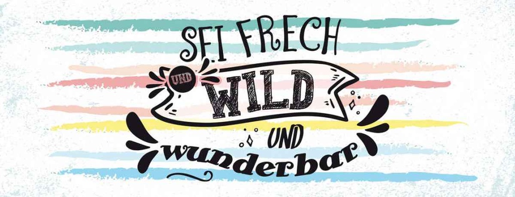 Holzschild 10x27 cm sei frech wild wunderbar Dekoration